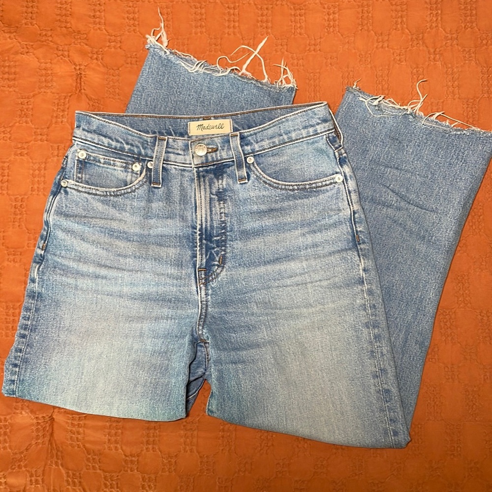 Madewell The Perfect Vintage Wide Leg Crop Jean Size 26